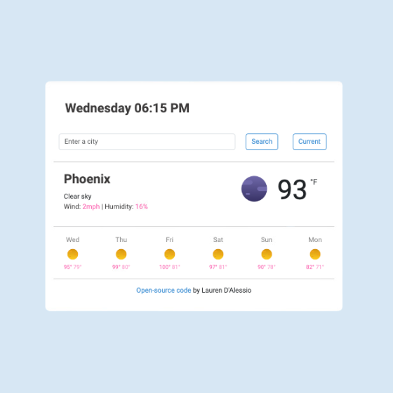 Weather App project